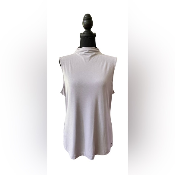 Tahari Tops - Tahari: Chic Sleeveless Gray Sleeveless Blouse
